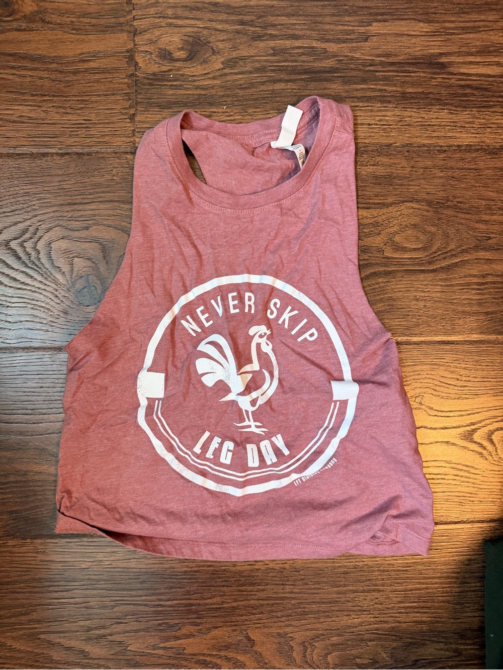 Never Skip Leg Day Women’s Muscle Tank - Dusty Rose